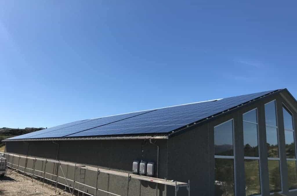 85 kWp solcelle anlegg i Skold.